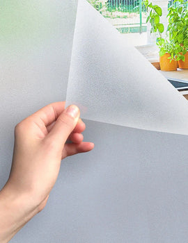1/2M Matte Window Film Privacy UV Protection Stained Vinyl for Glass Static Cling Frosted Decorative Window Sticker for Home