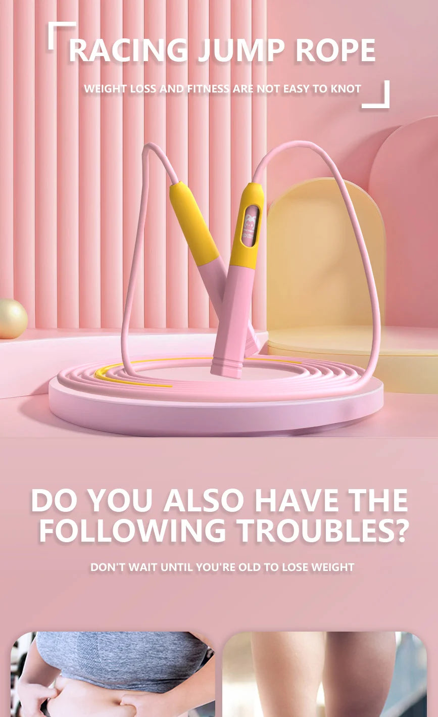 Jump Rope 2.3m for Fitness and Exercise – Skipping Rope for Cardio, Boxing, and Weight Loss – Speed Rope perfect for Men & Women