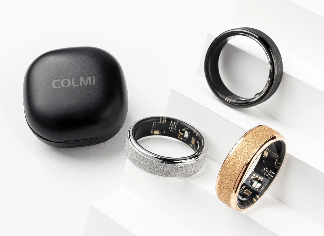 R10 Smart Ring with Charging Case for Men Women, Health and Sleep Monitor, 5ATM Waterproof, Multi-sport Mode