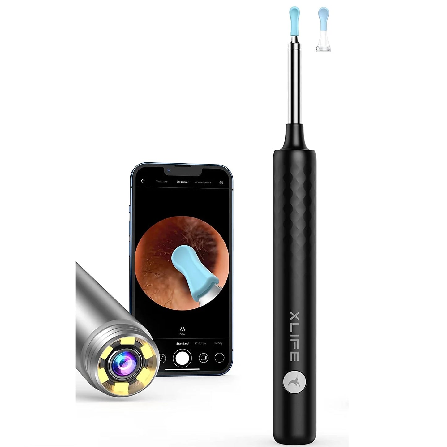 Xlife X3 Visual Earwax Remover With Camera,Smart Ear Cleaner 3.0 Mega Pixels Endoscope Otoscope For Earpick Health Care