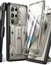 for Samsung Galaxy S24 S23 Ultra Case with Camera Cover Screen Protector Silky Touch Military Drop Protection Phone Case