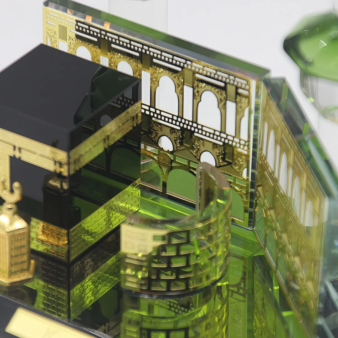 Islamic Table Decors Muslim Kaaba Model Kaaba Allah Crystal Figurines Muslim Decorations Islamic Souvenirs Festival Gift