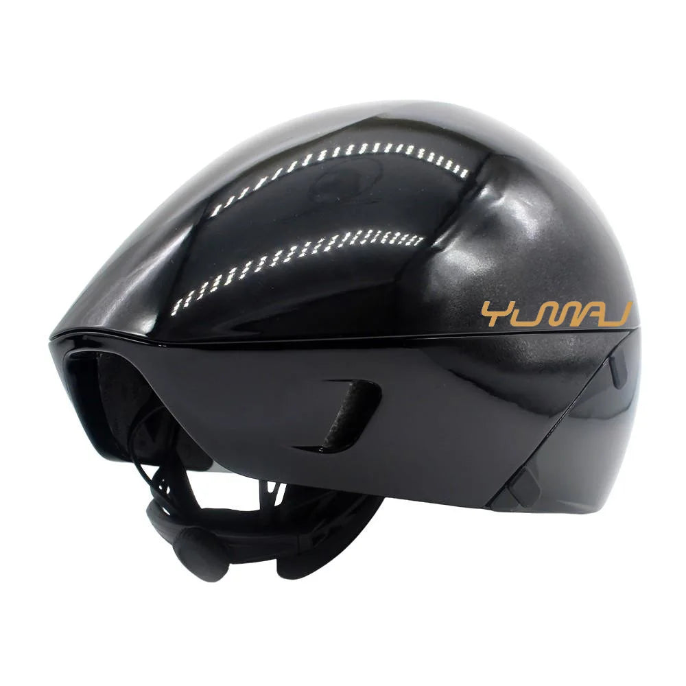 Aerodynamic Triathlon Cycling Helmet With Magnetic Goggles