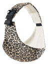 Going Out Carrier Simple Leopard Pattern Portable Front Hug Type Back  Out of the  Artifact Waist Stool