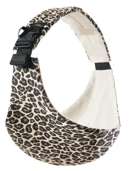 Going Out Carrier Simple Leopard Pattern Portable Front Hug Type Back  Out of the  Artifact Waist Stool