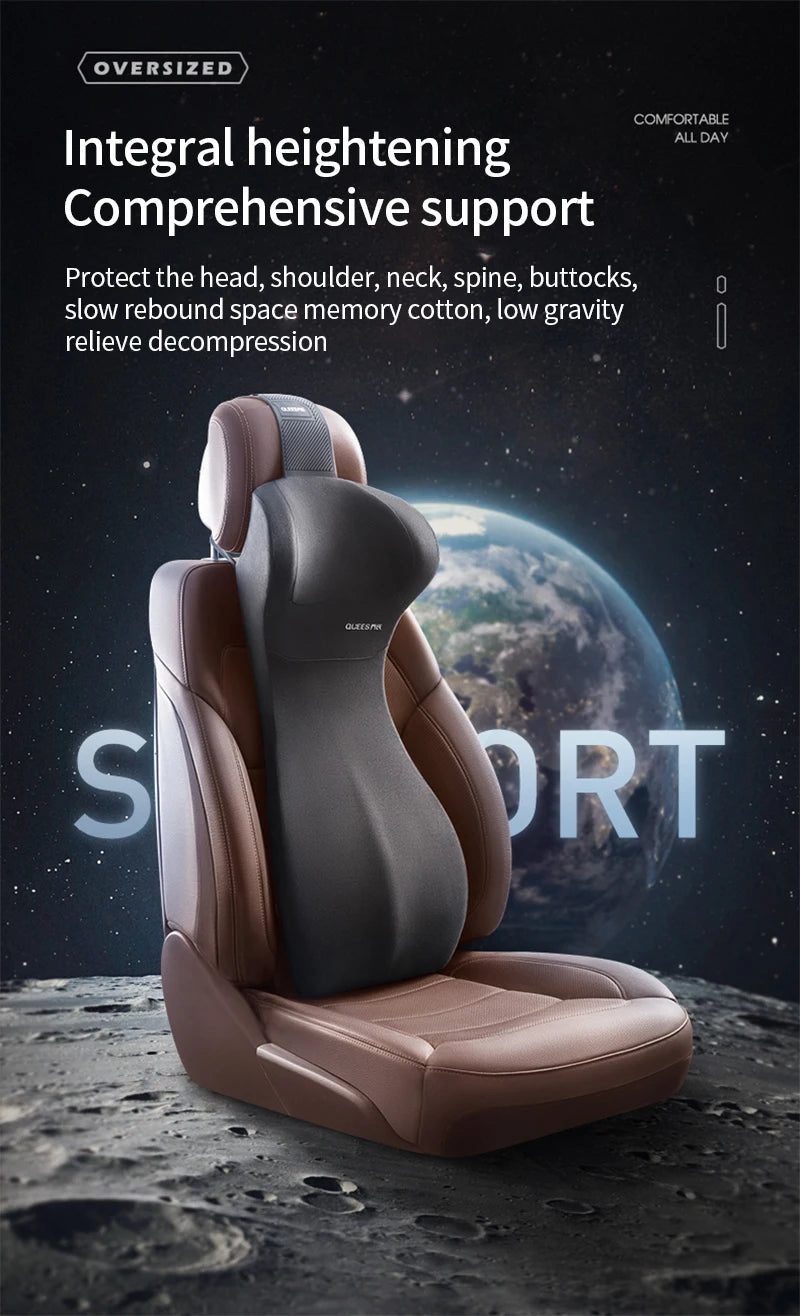 LIVICHEPIN Car Headrest Waist Protection Car Seat Backrest Cushion Auto Lumbar Cushion Waist Support Integrated Waist Cushion