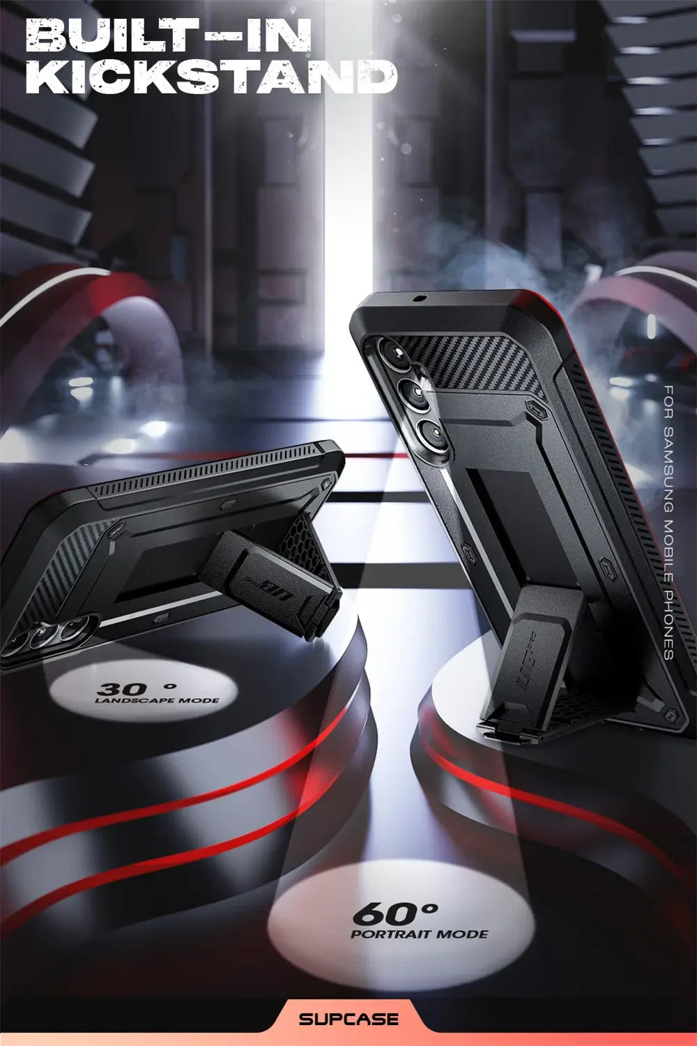 For Samsung Galaxy S24 FE Case (2024) UB Pro Heavy Duty Rugged Phone Case WITH Built-in Screen Protector & Kickstand