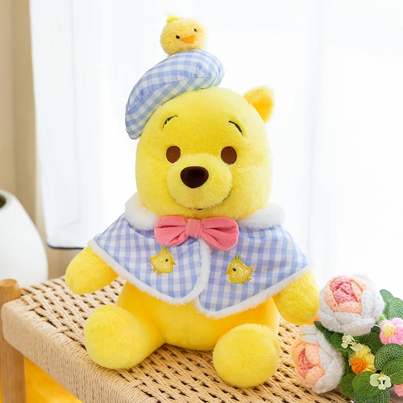 Disney's popular cute Stitch and Winnie plush toys, cute Winnie the Pooh dolls, girls' holiday and birthday gifts