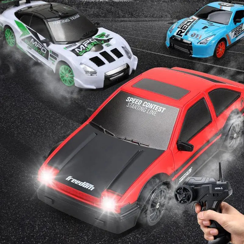2.4G Drift Rc Car 4WD RC Drift Car Toy Remote Control GTR Model AE86 Vehicle Car RC Racing Car Toy for  Christmas Gifts