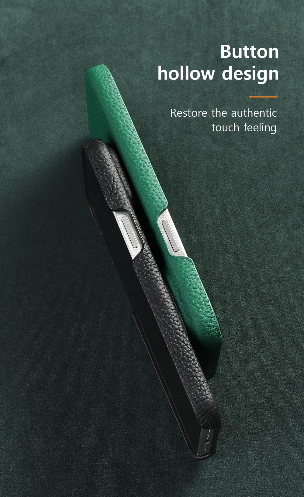 for Magsafe Case for iPhone 15 16 Pro Max Promax 16Pro Natural Cowhide Lychee Leather  Protector Luxury Phone Back Cover