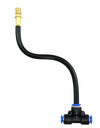 Free Bending Yellow Copper Mist Nozzle 8mm Straight Push Lock Joint Garden Watering Humidification Sprayer