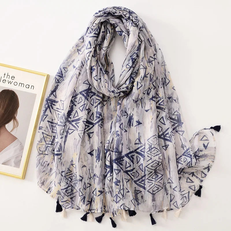 Bandannas Designer Scarf Luxury Scarves Woman Scarf Elegant Women's Shawls For Cotton Veils Bandana Brand
