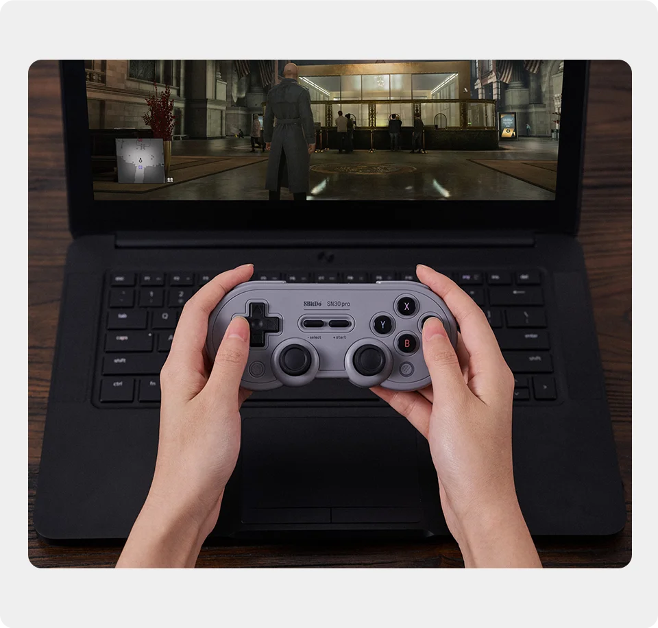 Wireless Bluetooth Gaming Controller with Hall Effect Joysticks for Nintendo Switch and PC