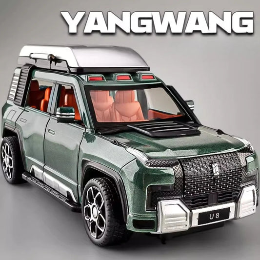 1:24 BYD Looks Up At U8 Toys Car Diecast Alloy Models Sound Light Doors Opened Front Wheel Steering Vehices s Festival Gifts