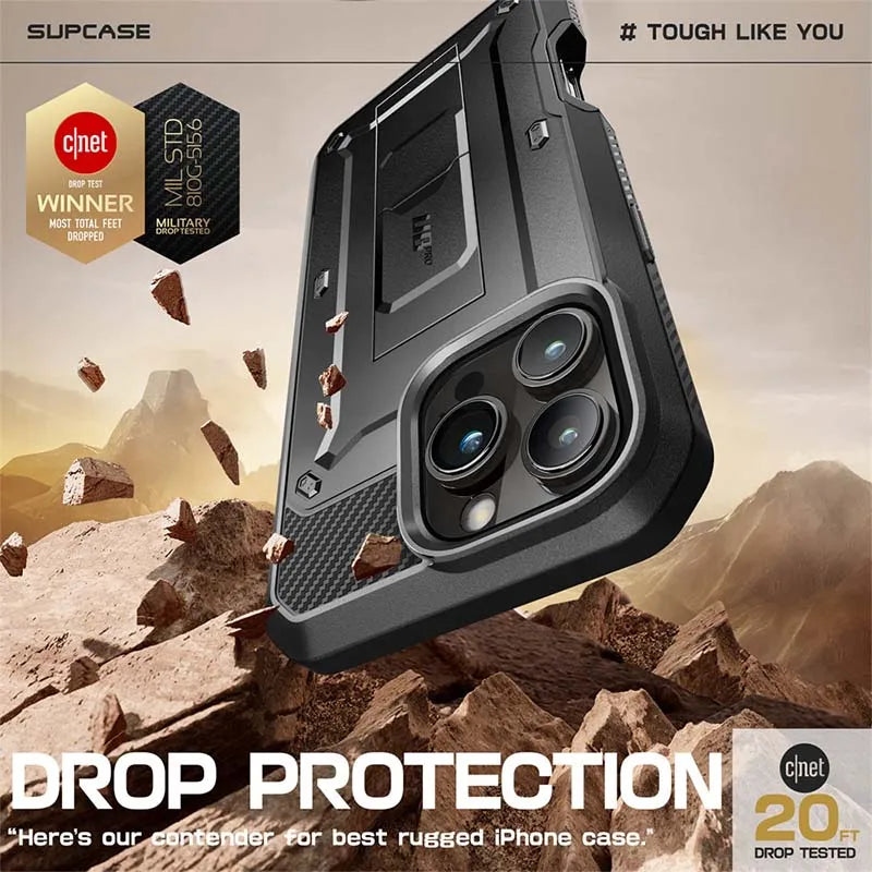 For iPhone 16 Pro Case 6.3" (2024 Release) UB Pro Full-Body Heavy Duty Rugged Phone Case with Built-in Screen Protector