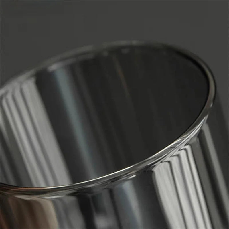 400ml Heat-resistant Glass Cups with Walnut Handle Household Flower Tea Mug Tea Making Cup Milk Water Cup