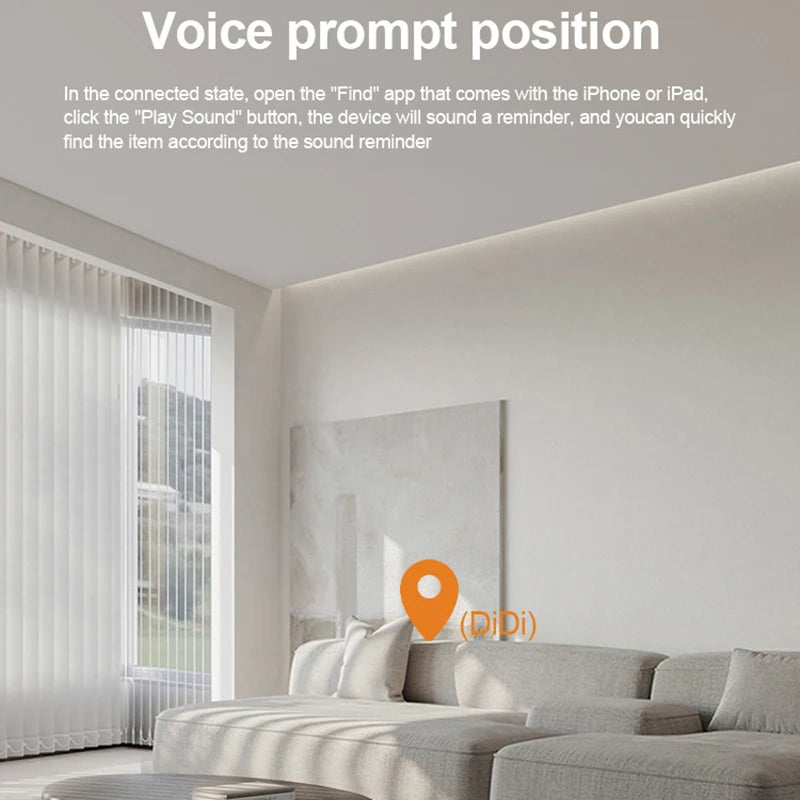 Ultra-thin Smart Bluetooth Global Position Systm Card Tracker Work With Apple Find My Wireless Rechargeable Back Cover For Iphone ID Card Finder