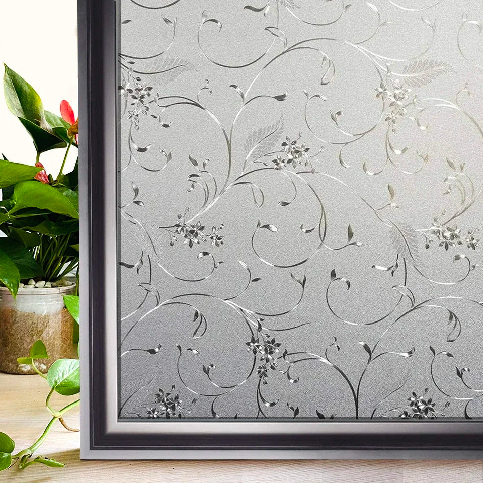 Wide 75/90 Cm Heat Control Rainbow Window Vinyl Security Window Tint Sun Protection Film Non Adhesive Stickers Stained Glass