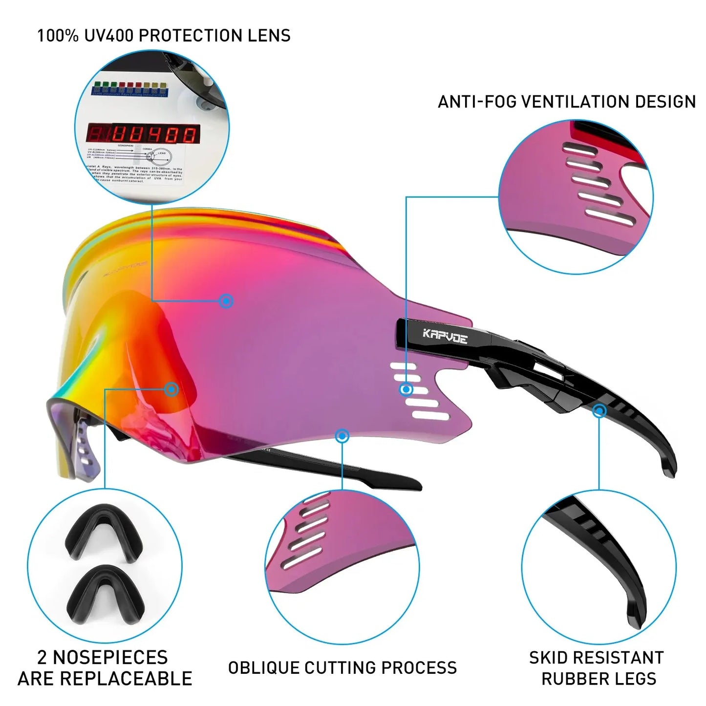 Cycling Glasses Mtb Bike Outdoor Sports Sunglasses Road Bicycle Fashion Sun Glasses Men Women Goggles Running Eyewear