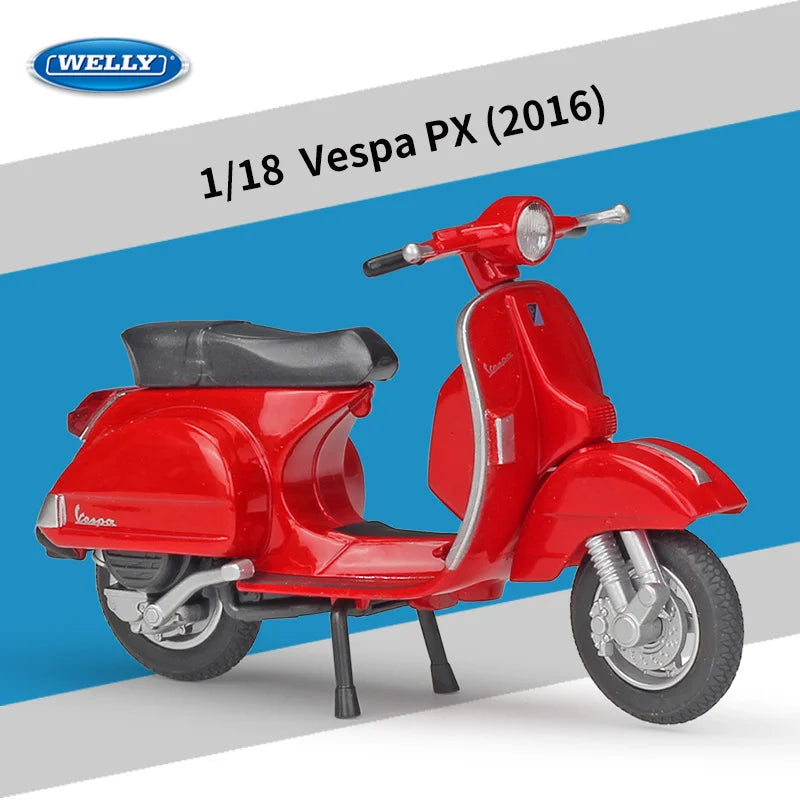 Diecast Vespa Classic Scooter Model 1 to 18 Scale
