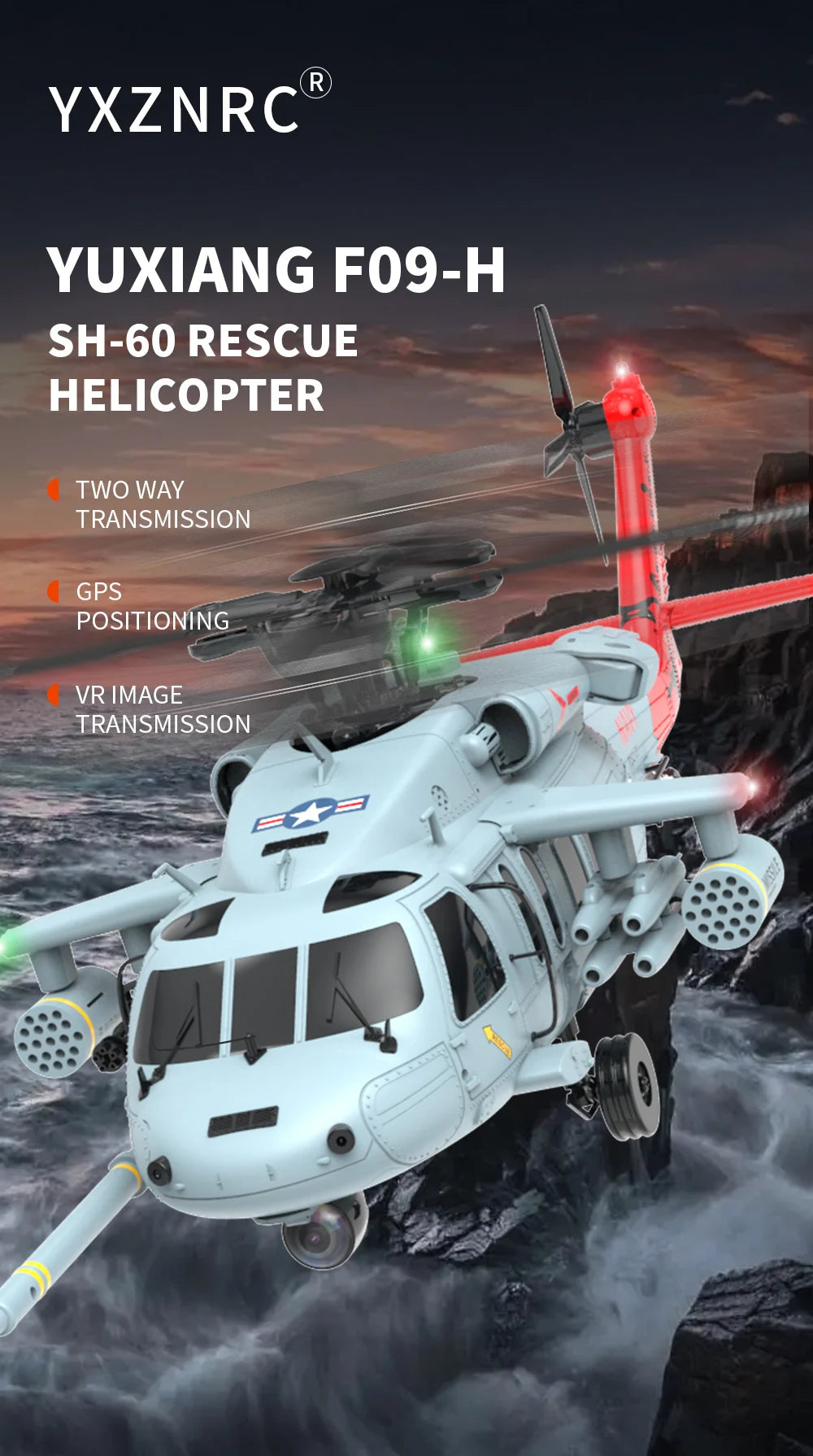 GPS Remote Control Military Helicopter With Smart Return