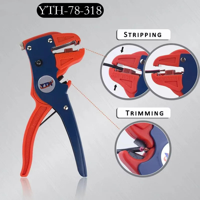Automatic Wire Stripper Electric Wire Cable Cutter Electrician Cutting Pliers Stripping Clamp Nipper