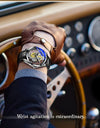 Men Watch Skeleton Quartz Wristwatch Gold Skeleton Retro Man Watch Top Brand Luxury Clock Watches