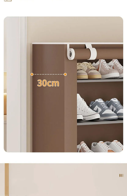 Shoe Cabinet Dustproof Fabric Organizer Household Simple Storage Multilayer Shoe Rack Nonwovens Economic Type Shoe Rack Cabinet