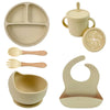Beige 7PCS Wood Set