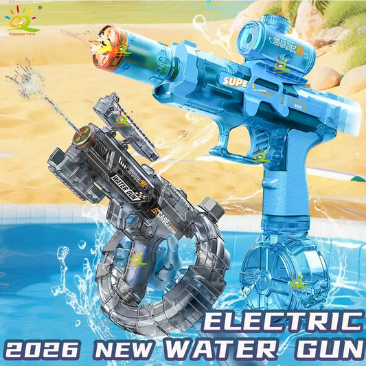 Electric High Speed Water Gun Rechargeable Portable Water Blaster for Outdoor Activities