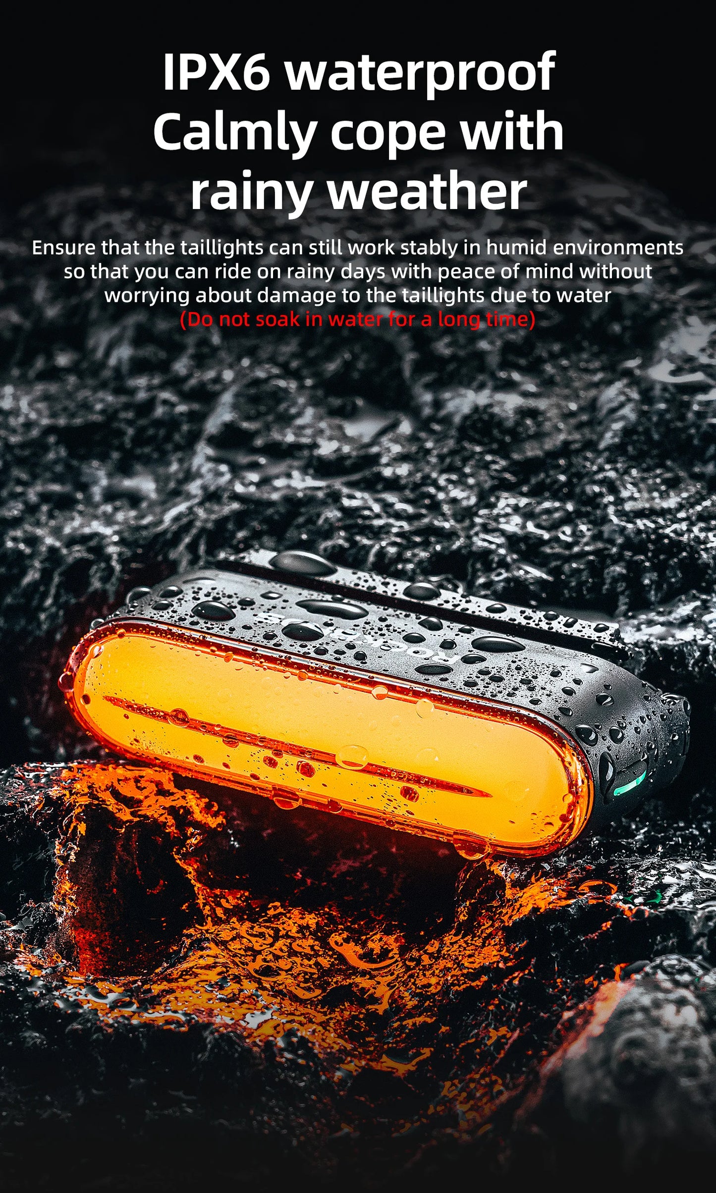 Bicycle Taillight  Install 400mAH Type-C IPX6 Waterproof  Smart Brake Sensing Rear Light MTB Road Cycling Light