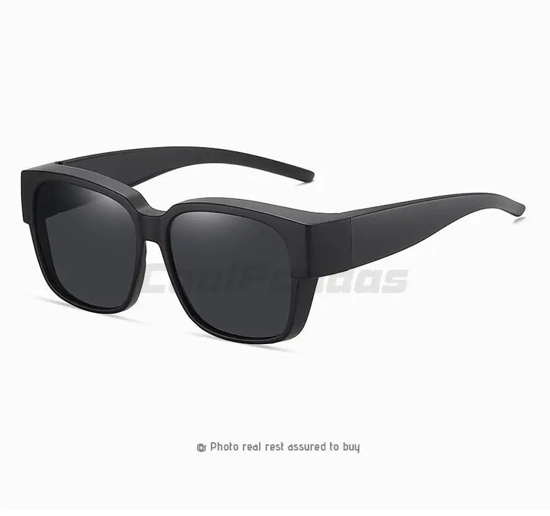 Fit Over Myopia Glasses Cover Polarized UV400 Anti-Glare Sunglasses for Men Women
