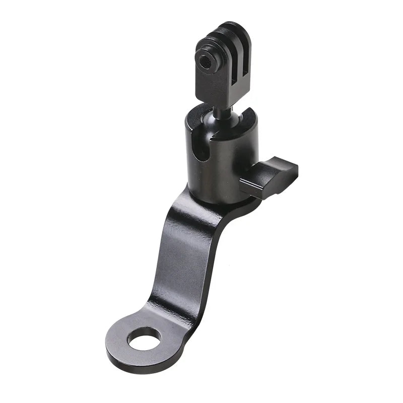 Motorcycle Rearview Mirror Action Camera Mount 360 Degree Adjustable Aluminum Alloy Rotating Bracket for Sports Cameras