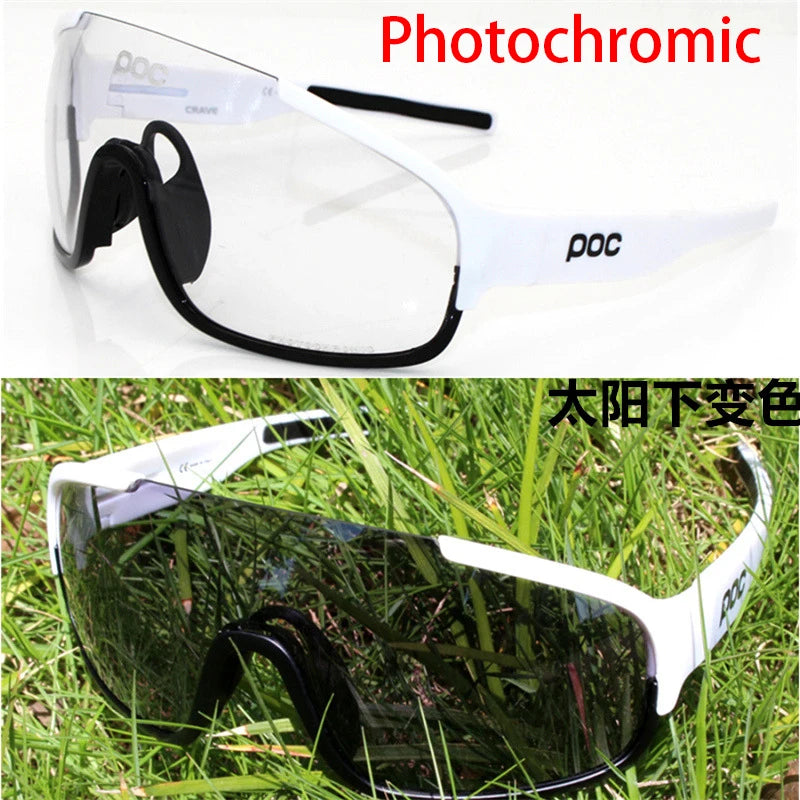 POC color-changing cycling glasses Men's and women's outdoor sports goggles goggles sand-proof mountain biking equipment