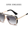 Steampunk Sunglasses For Men Vintage Punk Trendy Square Fashion Glasses