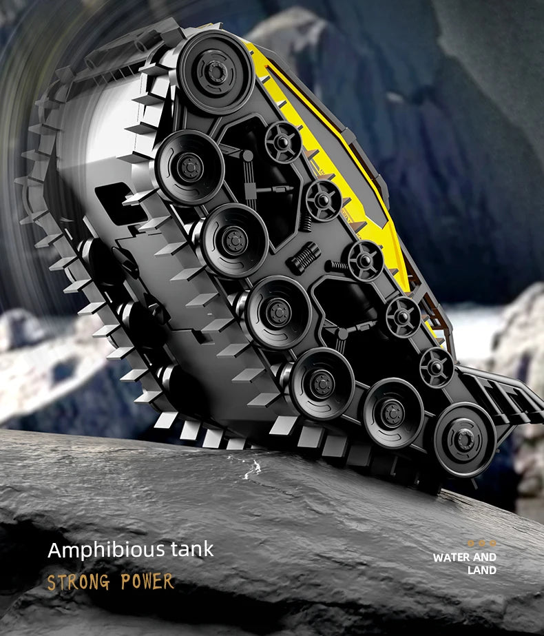4WD RC Car 2.4G Amphibious 4 Wheel Remote Control Truck Climbing Off Road Waterproof Armored Vehicles 's Toys