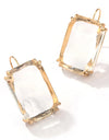 Transparent Resin Pendant Hanging Earring For Women Bohemia Trendy Geometric Square Acrylic Drop Dangle Earrings