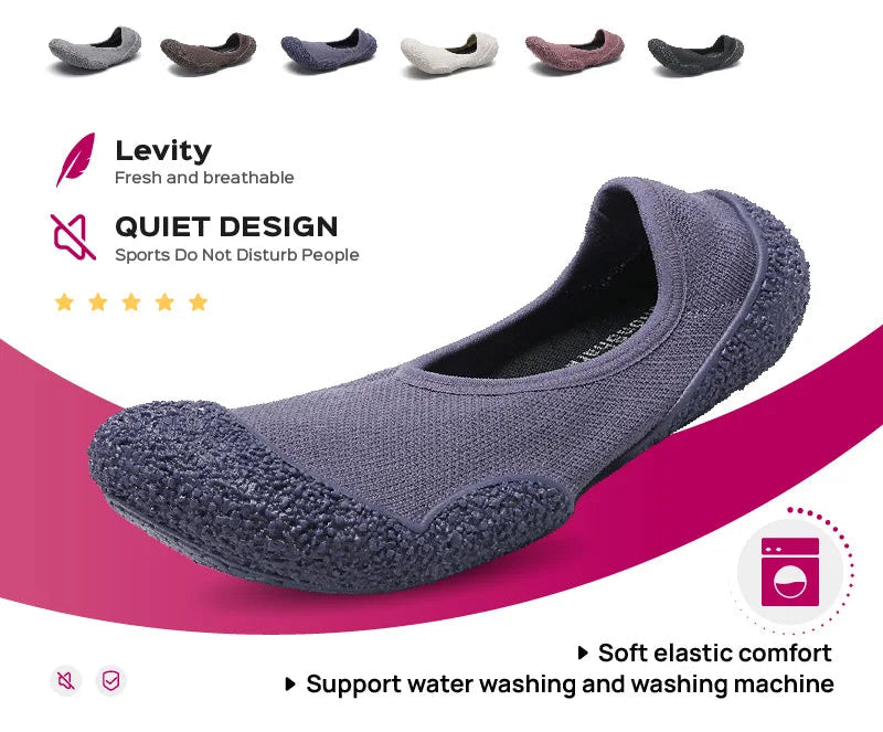 Indoor sports shoes, fitness jumping shoes, yoga Pilates, lightweight and breathable thin soled shoes