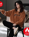 Women’s Winter Flannel Pajama Set – Warm, Thick Coral Fleece 2-Piece Loungewear