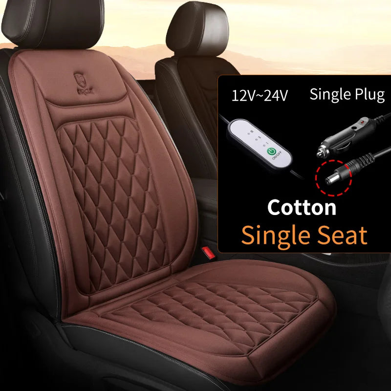 12V 24V Heated Car Seat Cover Fast Heating Electric Car Seat Cushion
