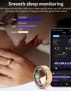 R10 Smart Ring with Charging Case for Men Women, Health and Sleep Monitor, 5ATM Waterproof, Multi-sport Mode