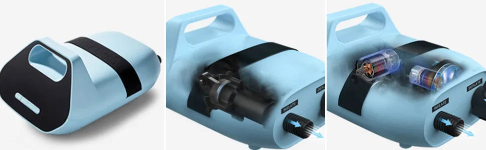 SUP Pump for Inflatable Boats Kayak 20PSI Dual Stage Corded Stand Up Paddle Board Surfing Board with Nozzles No Battery