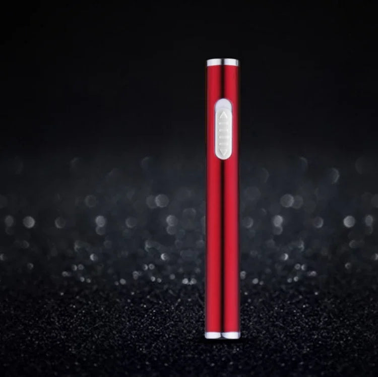 USB Rechargeable Lighter Mini Compact Long Windproof Electric Heating Wire Metal Material Men's Cigarette Lighter