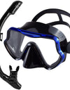 Scuba Diving Mask Snorkel Set For Adults Tempered Glass Professional Panoramic Snorkeling Gear Swimming Training Snorkel Kit