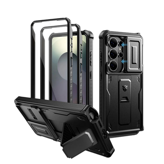 For Samsung Galaxy S26/S26 Plus/S26 Ultra 2026Case Full Body Shockproof Camera Cover &Built-in Screen Protector Kickstand