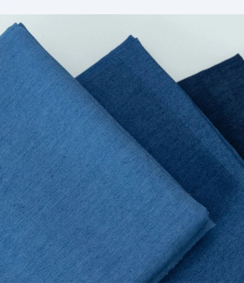 1M/2M/3M/5M Elastic polyester cotton denim fabric for jeans,Skirt Jacket,shirt,bag,DIY, handmade Sewing  Fabric