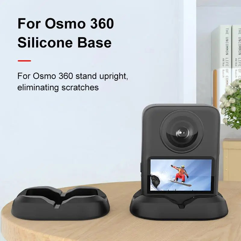 for DJI Osmo 360 Car Plastic Base Stand / Desktop Silicone Base Stand for DJI Osmo 360 Camera Accessories
