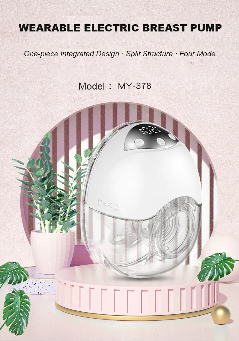 Wearable Electric Model Breast Pump Fully Automatic Portable Hands-free Silent Integrated Breast Pump  Accessories