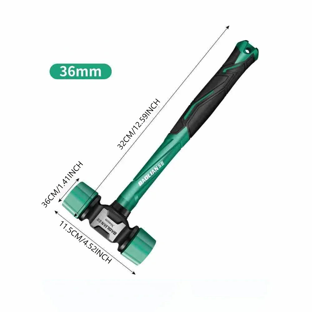 Rubber Hammer Transformable Multifunctional High Resilience Rubber Hammer Anti-vibration and Non-slip Professional Work Tools
