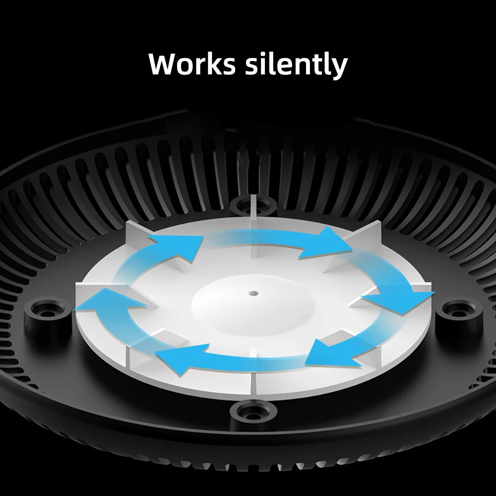 Electronic Smokeless Ashtray Air Purification Anion 360 Degree SurroundAutomatic Smoke Removal Smokeless Aromathera Desk Ornamen